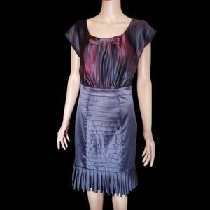 BCBGeneration Stylish Satiny Dress for Evening, Formal, or Wedding Wear